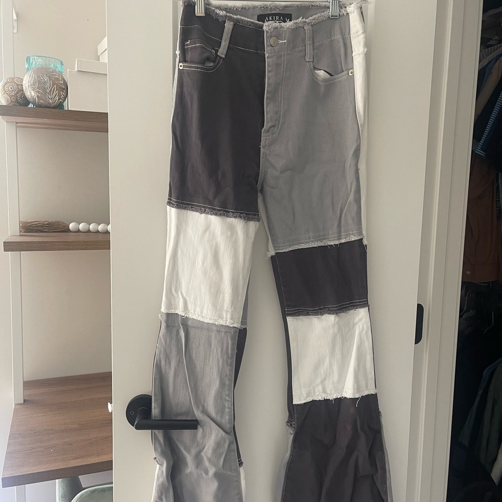 AKIRA CHICAGO LEATHER PANTS AND JEANS